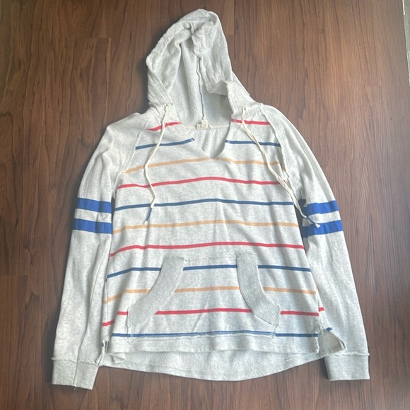Rainbow Stripe Hoodie Size S - Picture 2 of 5